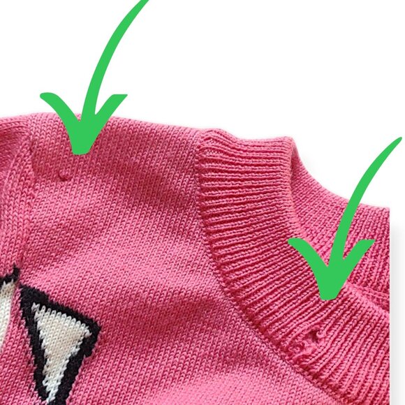 Jeremy Scott Ren and Stimpy extremely rare runway model pink knit 2 pc set 4/6US - Picture 14 of 15